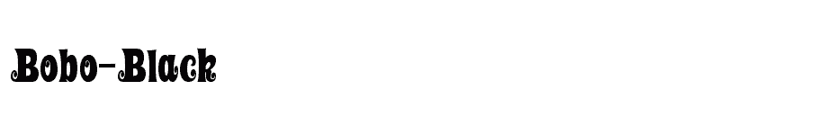 font Bobo-Black download