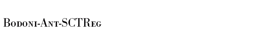 font Bodoni-Ant-SCTReg download
