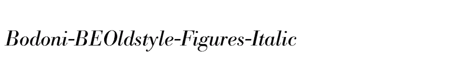 font Bodoni-BEOldstyle-Figures-Italic download