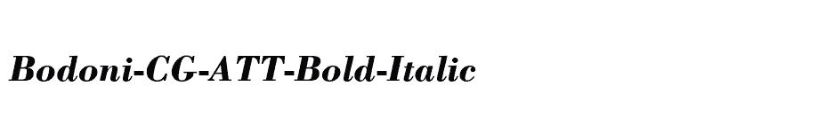 font Bodoni-CG-ATT-Bold-Italic download