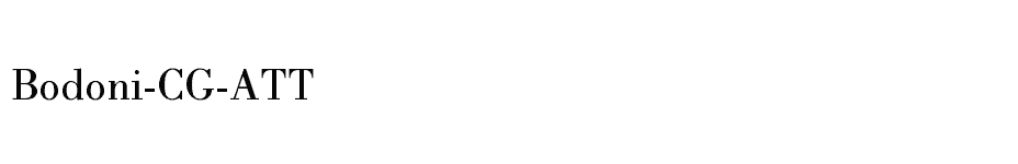 font Bodoni-CG-ATT download