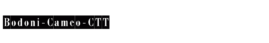font Bodoni-Cameo-CTT download