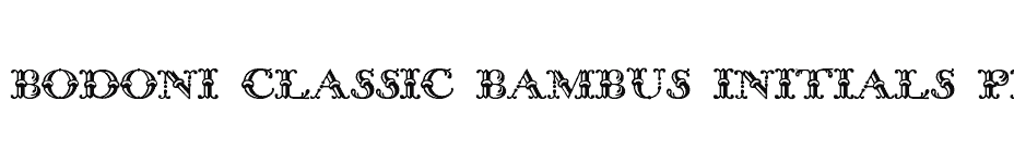 font Bodoni-Classic-Bambus-Initials-PDF download