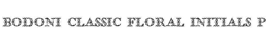 font Bodoni-Classic-Floral-Initials-PDF download