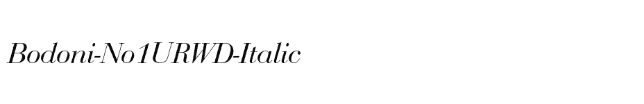 font Bodoni-No1URWD-Italic download