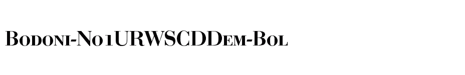 font Bodoni-No1URWSCDDem-Bol download