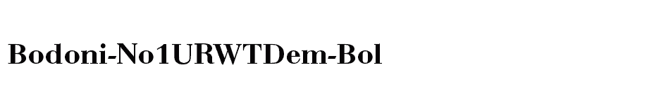 font Bodoni-No1URWTDem-Bol download