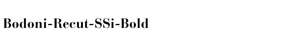 font Bodoni-Recut-SSi-Bold download