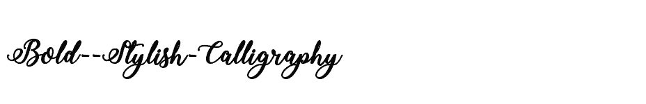 font Bold--Stylish-Calligraphy download