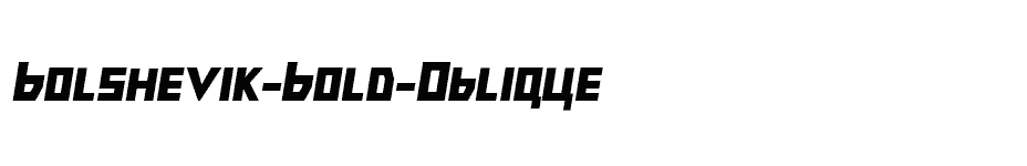 font Bolshevik-Bold-Oblique download