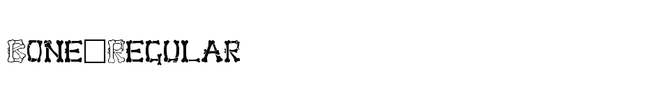 font Bone-Regular download