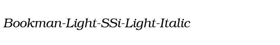font Bookman-Light-SSi-Light-Italic download