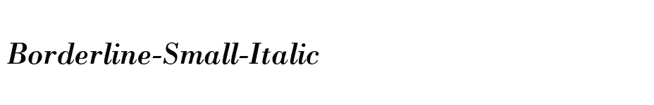 font Borderline-Small-Italic download