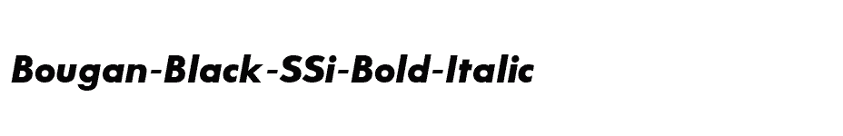 font Bougan-Black-SSi-Bold-Italic download