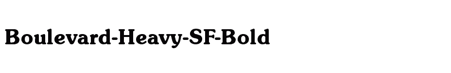 font Boulevard-Heavy-SF-Bold download