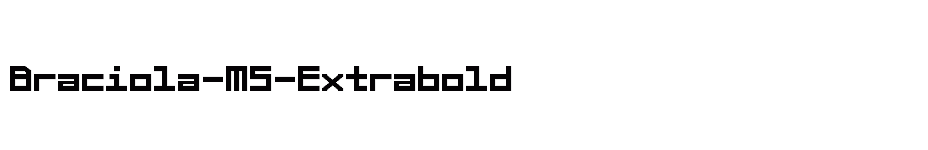 font Braciola-MS-Extrabold download