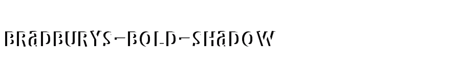 font Bradburys-Bold-Shadow download