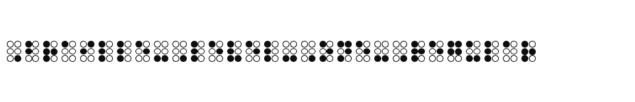font Braille-Level-One-Regular download