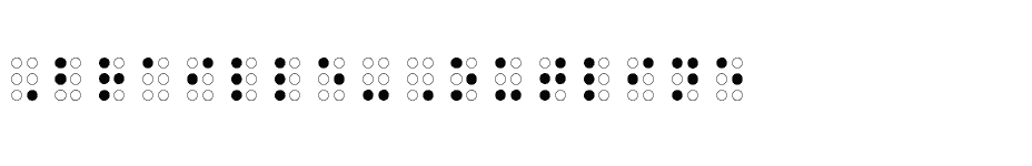 font Braille-Outline download