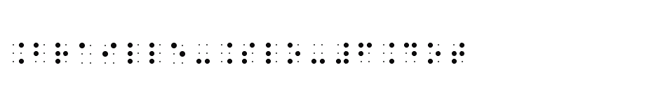 font Braille-Slo-6Dot download