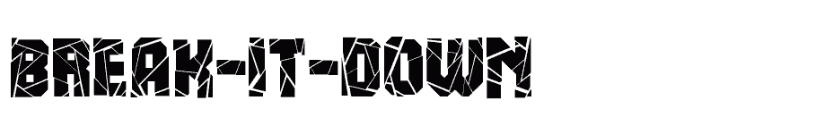 font Break-It-Down download