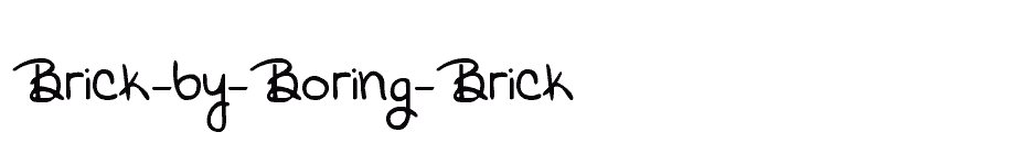 font Brick-by-Boring-Brick download