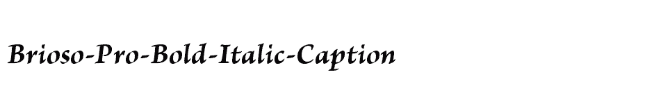 font Brioso-Pro-Bold-Italic-Caption download