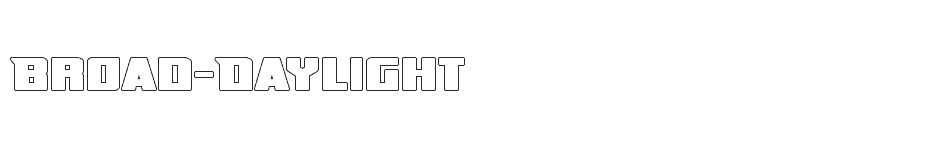 font Broad-Daylight download