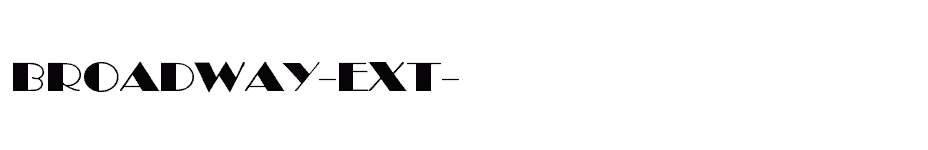 font Broadway-Ext-Normal download
