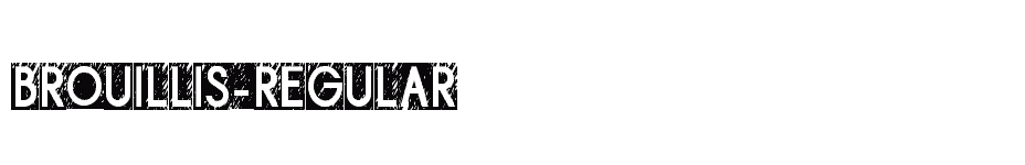 font Brouillis-Regular download