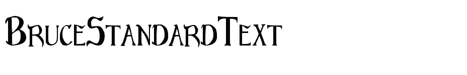 font BruceStandardText download