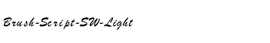 font Brush-Script-SW-Light download