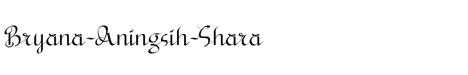 font Bryana-Aningsih-Shara download