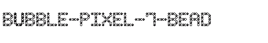 font Bubble-Pixel-7-Bead download