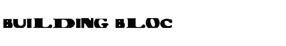 font Building-Bloc download