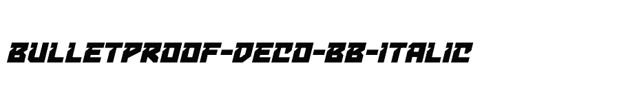 font Bulletproof-Deco-BB-Italic download
