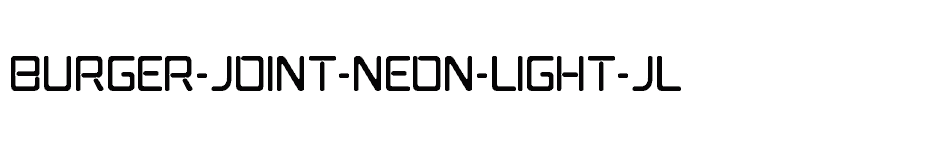 font Burger-Joint-Neon-Light-JL download