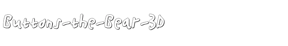font Buttons-the-Bear-3D download