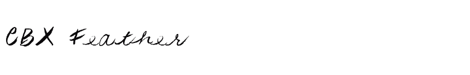 font CBX-Feather download