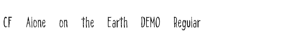 font CF-Alone-on-the-Earth-DEMO-Regular download