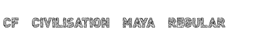 font CF-Civilisation-Maya-Regular download