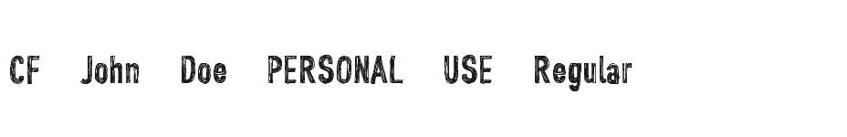 font CF-John-Doe-PERSONAL-USE-Regular download