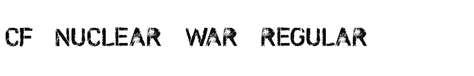 font CF-Nuclear-War-Regular download