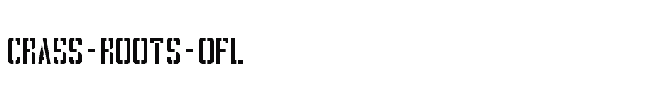 font CRASS-ROOTS-OFL download