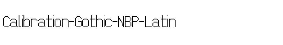 font Calibration-Gothic-NBP-Latin download