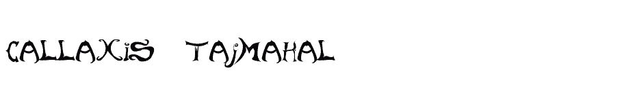 font Callaxis-Tajmahal download