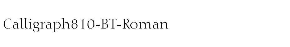 font Calligraph810-BT-Roman download