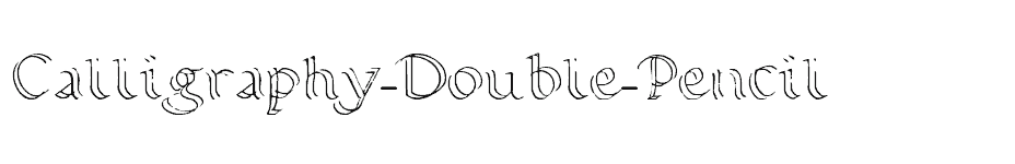 font Calligraphy-Double-Pencil download