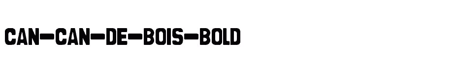 font Can-Can-de-Bois-Bold download