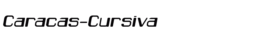 font Caracas-Cursiva download